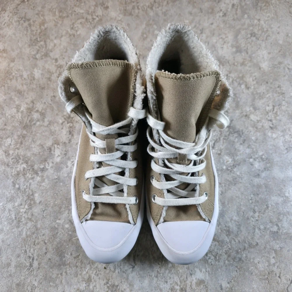 Converse Chuck Taylor Platform Nomad Womens 7‎ All Star High Lugged Tan Khaki